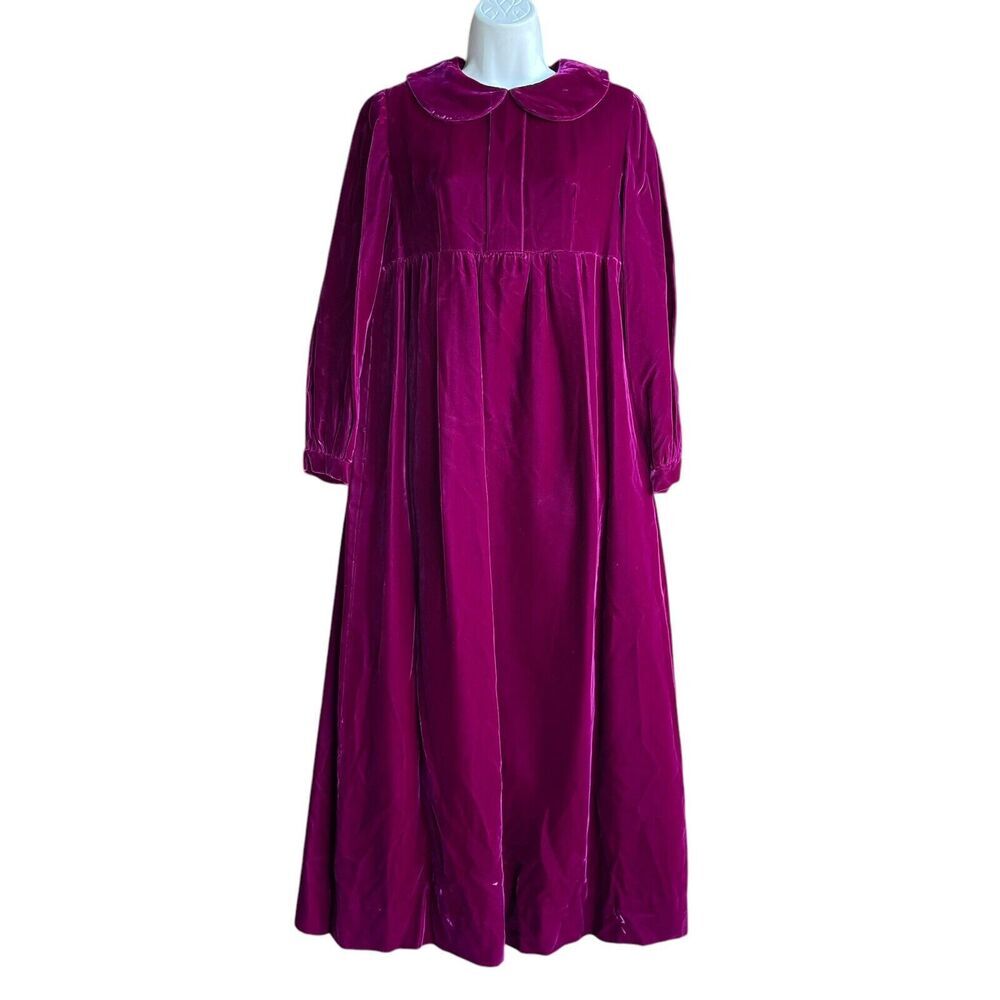 Vintage Magenta Midi Dress